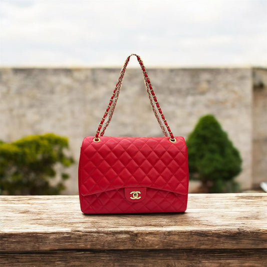 CHANEL Shoulder Bag Red