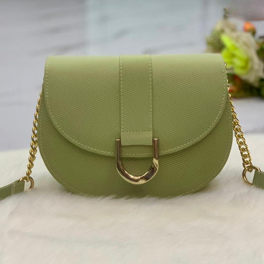 Elegant Curved Flap Cross Body