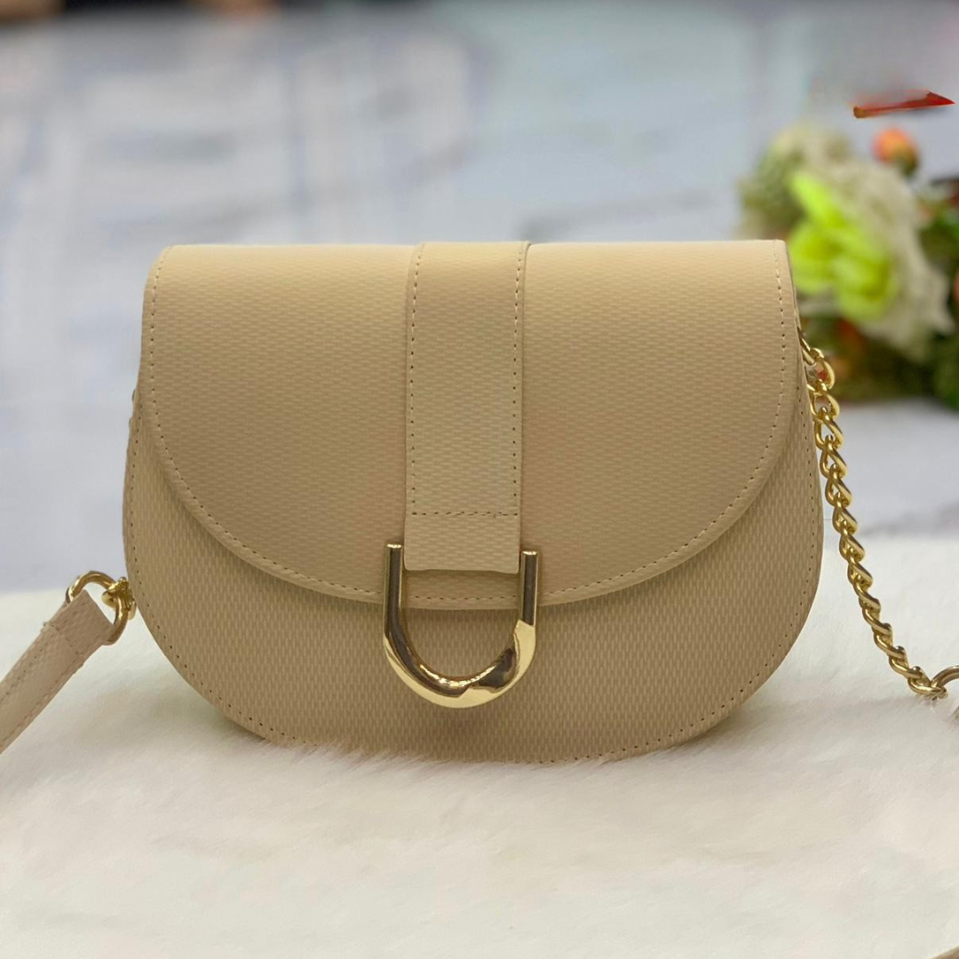 Elegant Curved Flap Cross Body