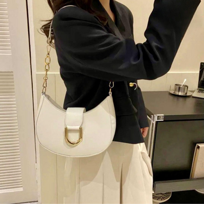 Elegant Curved Flap Cross Body