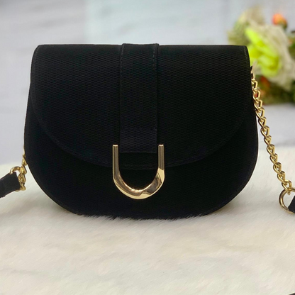 Elegant Curved Flap Cross Body