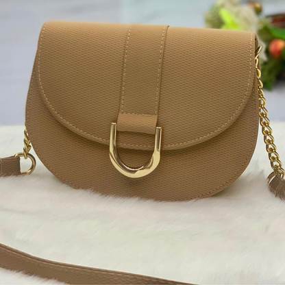 Elegant Curved Flap Cross Body