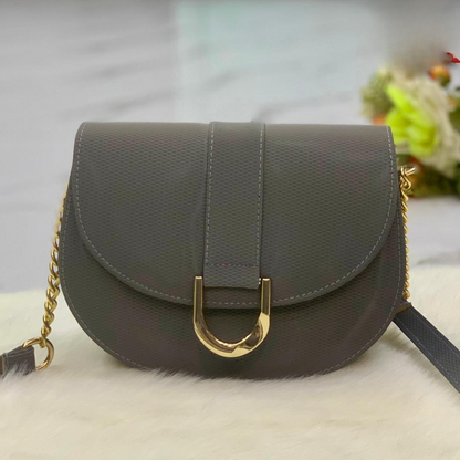 Elegant Curved Flap Cross Body