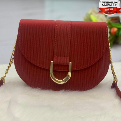 Elegant Curved Flap Cross Body