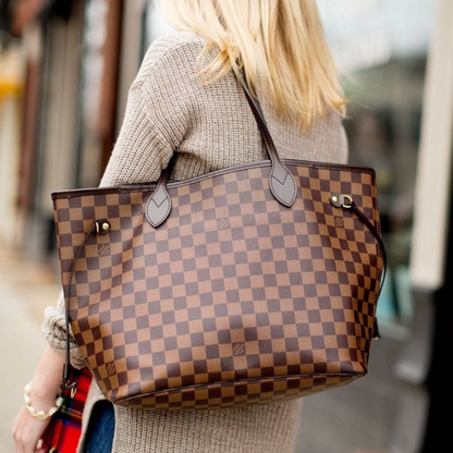 LOUIS VUITTON Damier Ebene Tote Bag