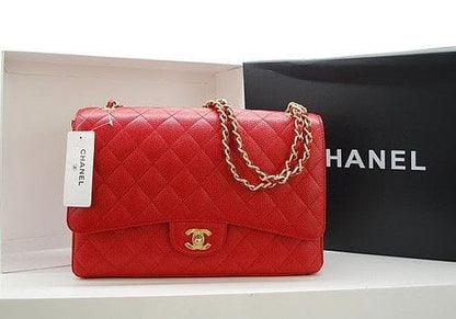 CHANEL Shoulder Bag Red